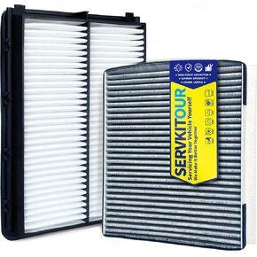 Engine and Cabin Air Filter Set for Telluride 2020 2021 2022 2023 2024 2025(3.8L), Santa Fe 2019-2020(2.0L/2.4L), Replace 28113A9100, WP10367, 97133J5000