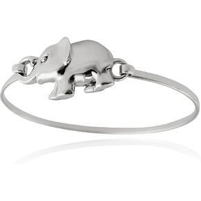FashionJunkie4Life 925 Sterling Silver Unique Bangle Bracelets for Women