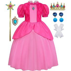 GZ-LAOPAITOU Princess Dress for Girls Princess Costume Kids Halloween Cosplay Birthday Party Dress Up Costume