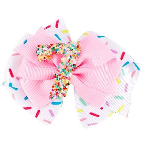 7Th Birthday Decorations for Girls Birthday Girls Hair Bows Cute Hair Clips Pink Hair Bow Clip 7 Year Old Girl Gifts Birthday Outfit Photo Props Bow Theme Party Favors