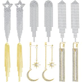 12 Pairs Drop Dangle Earrings boho Fashion Jewelry Vintage Statement Boho Bohemian Earrings Set for Women