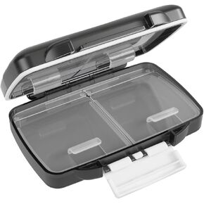 EZY DOSE Moisture-Proof Pill Case, Medicine Planner, Vitamin Organizer Box, Travel-Friendly, Latch-Closure to Secure Contents, 7 Individual Compartments Multiple Sizes with Tight Seal, Medium, Green