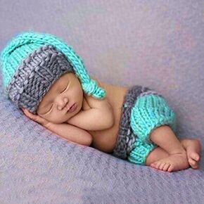 Matissa Newborn Baby Girl/Boy Crochet Knit Costume Photo Photography Prop Hats Outfits (Sleeping Cutie)