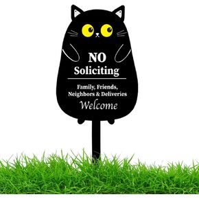 No Soliciting Sign for House Funny Metal No Solicitation Signs for Front Door Private Hanging No Solicitors Sign for Home