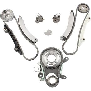 BOXI Timing Chain Kit 9-0393SB for 2004-2013 for Dodge Durango & for Dodge Dakota Ram & for Jeep Liberty Grand Cherokee 3.7L V6 SOHC 12V TKMI037L