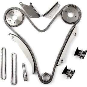 9-0397SA Timing Chain Kit with Tensioner for Chrysler 300 Concorde Intrepid Sebring for Dodge Charger Intrepid Magnum Stratus V6 2.7L DOHC 2002-2007 - NGC Cam Gear