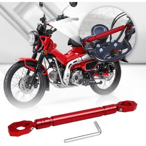 Motorcycle Balance bar, Universal Strengthen Handlebar Crossbar 22mm Aluminum Alloy Balance Handlebar Length Adjustable (black)