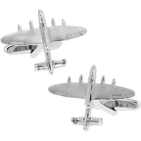 Airplane Plane Bomber Jet Pilot Pair Cufflinks