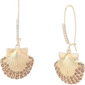 Betsey Johnson Women's Mermaid Jewels Seashell Dangle Earrings