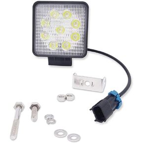 DASEN 27W PLUCT & PLAY خلفي عكس LED LID BAR مجموعة مع أقواس احتياطية الأجهزة أسفل ضوء سرير البضائع المتوافقة مع Polaris Ranger Crew 1000 XP 2018-2025 ، لا تمرين