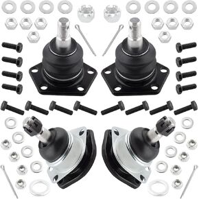 K5335 K5320 Front Upper & Lower Suspension Ball Joints for Chevrolet Blazer GMC Jimmy 1997-2005 S10 Sonoma 1997-2004 Isuzu Hombre 1998-2000 Oldsmobile Bravada 1997-2001, Pack of 4