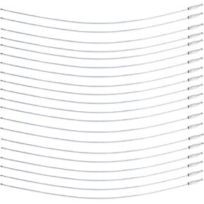 25Pack Wire Large Key Ring, 10Inch/25cm Bulk Keychain Rings, 1.5mm Coated Stainless Steel Cable Key Chains Holder for Luggage Tag,ID Tag Keepers and Car Keys