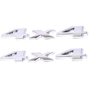 2PCS Auto Tuning 4x4 Logo 3D Secal Emblem Logo Logo Sticker Presplate Parge Propge for Limited (Black)