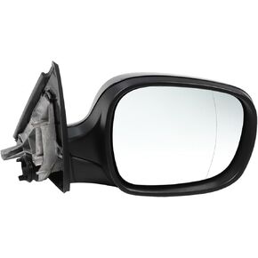 Black/White Mirror Assembly Right Passenger Side/Left Driver Side Heated 3 Pin Compatible with 2011-2014 X3 (White,Right)