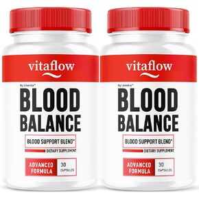 (2 عبوة) كبسولات VitaFlow - كبسولة دعم ملحق توازن VitaFlow الرسمي ، Fitaflow جميع الصيغة المتقدمة الطبيعية ، دعم توازن حبوب منع الحمل ، 60 كبسولة لمدة شهرين
