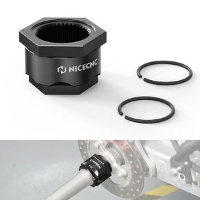 Rear Axle Lock Nut Assembly Compatible with Honda TRX450R 2010-2014,TRX450R Kick Start 2006-2009 2012,See Fitments,Replacement for 43127-HA2-000