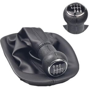 يدوي Car Gear Shift Cover Lever Gaiter Boot Cover for Volks-Wagen VW Passat B5 B5.5 1997-2005 (Black-5 Speed)