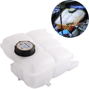 603-382 Front Engine Coolant Recovery Reservoir Tank with Cap, Compatible With 2012-2018 Focus 2013-2016 Escape 2013-2018 C-Max 2014-2016 Transit Connect Vehicles Replacement for 8V618K218AE