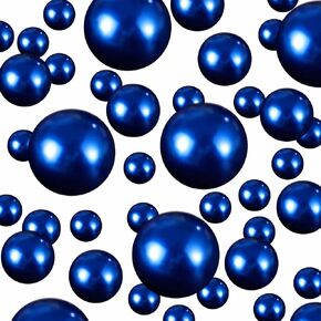 160Pcs Faux Pearls Beads Vase Filler, Beads for Centerpieces Vases Party Table Wedding Home Makeup Brushes Decor(Gold,8/14/18mm)