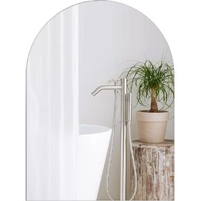 Darenyi 16 "X12" مرآة جدار مقوس للحمام ، أكريليك فغرى القوس ديكور الجدار المرآة للحمام ، غرفة المعيشة ، غرفة نوم ، مدخل ، الممرات