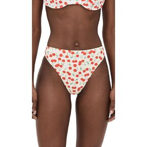 Good American Women's Cherry Good Waist Cheeky Bikini Bottoms