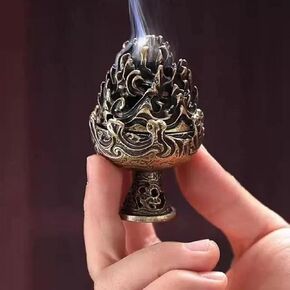 موقد موقد البخور المصغرة من البرونز ، منزل Zen Boshan البخور الموقد ، تمثال Mountain Copper ، وموقد الفحم الفحم الخمر في المنزل ، حاملي البخور