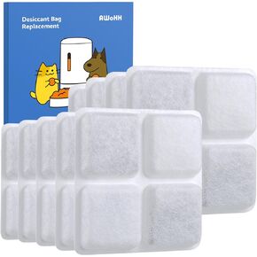 12-Pack Pet Food Desiccant Bag 2025 New Compatible with Petlibro Automatic Cat dog Feeders,Pet libro Desiccant Bag Replacement for Cat Feeder,Keep Food Dry and Fresh, Add 4-Pack Desiccant Packet