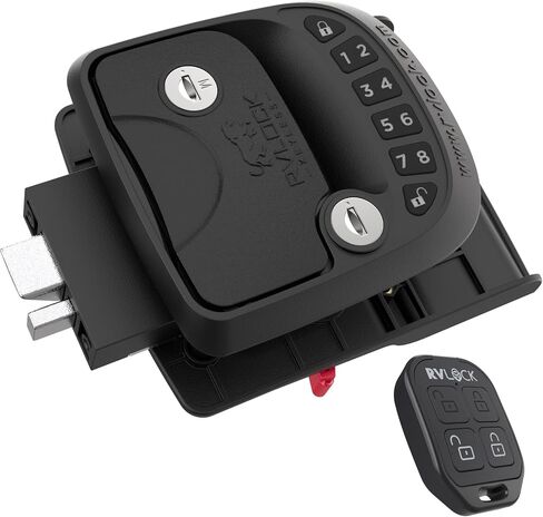 RVLOCK Compact RV Lock Keyless Entry with Remote, Secure Camper Latch Replacement, Durable RV Door Lock Replacement for Trailers with Patented Security Technology in Saudi Arabia