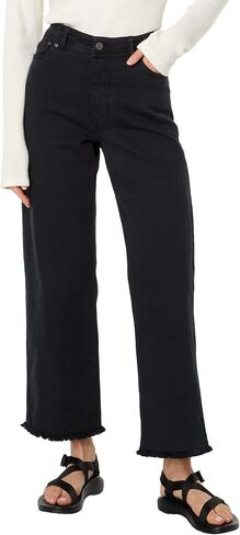 Toad&Co Balsam Seeded Cutoff Pant - Pants for Women - Button Closure - Raw Hem - Distressed Detailing in Saudi Arabia