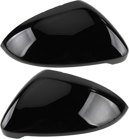 AUTOKAY 5G0857537E/5G0857538E Gloss Black Side Wing Mirror Caps Cover Fits for Volkswagen e-Golf, Alltrack, Golf R, SportWagen, GTI, Golf, MK7 Hatchback, MK7.5 R, MK7.5 GTI/GTD in Saudi Arabia