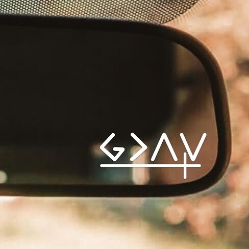 Pack 3. God is Greater Than The Highs and lows, Easter Sticker Book, Easter Vinyl Stickers for Rearview Mirror, Laptop, Water Bottles, Car Stickers, Jesus Stickers, Christian car Decals (GAV) in Saudi Arabia