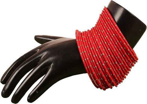 Touchstone Colorful Bangle Collection Indian Bollywood Alloy Metal Golden Glaze Wrist Enhancing Designer Jewelry Bangle Bracelets for Women. in Saudi Arabia