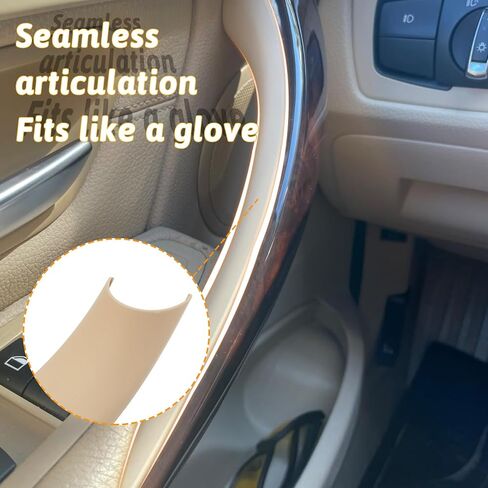 2pcs من السهل تثبيت Car Interior Door Hand Handle Cover ملاءمة لـ BMW 3 Series 320،328،330،335 ، F30 ، F31 ، F34 ، F80 ، M3 و 4 Series 418،420،428،435 ، F32 ، F36 ، F82 ، F83 ، M4 2012-2018 LEFT+LEBLE in Kuwait