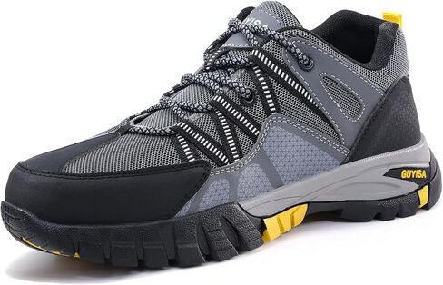 Steel Toe Shoes for Men,Non Slip Lightweight Work Shoes,Construction Industrial Work Boots,Comfortable Breathable Safety Steel Toe Sneakers for Men. in Saudi Arabia