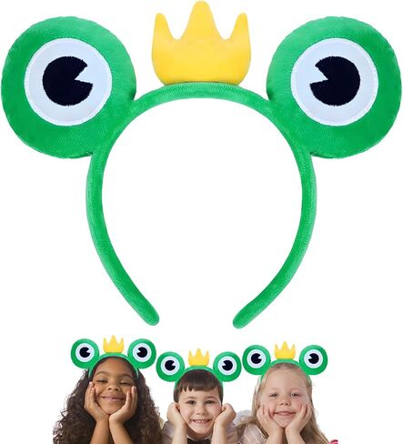 NENMATTE Frog Headbands Frog Eyes Headbands,Funny Frog Hair Head Band for Festival Party Frog Costume Hairbands Green Frog Headpiece Animal Theme Cosplay Hair Accessories for Women Girls in Saudi Arabia