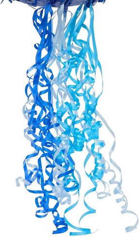 BLUE PANDA Number 1 Pull String Pinata for Boys, 1st Birthday Party Decorations, Ombre Blue (16.5 x 11.5 x 3 In) in Saudi Arabia