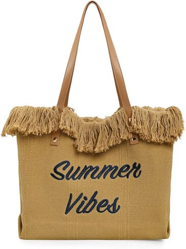 Large Canvas Tote Bag for Women,Travel Utility Bag,Beach Tote Bag for Swim,Travel,Shopping in Saudi Arabia