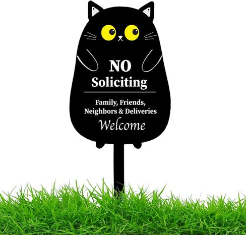 No Soliciting Sign for House Funny Metal No Solicitation Signs for Front Door Private Hanging No Solicitors Sign for Home in Saudi Arabia