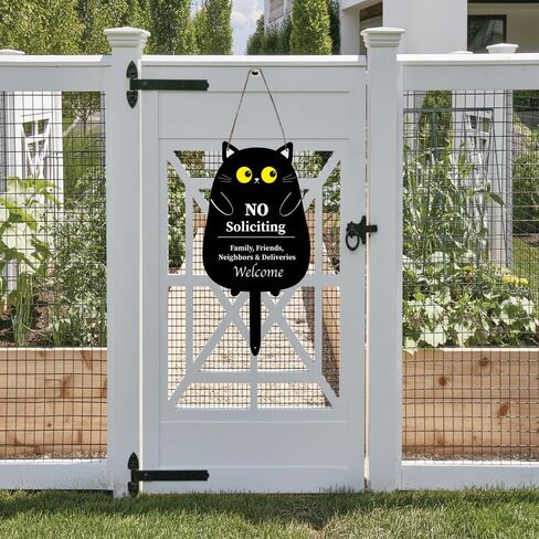 No Soliciting Sign for House Funny Metal No Solicitation Signs for Front Door Private Hanging No Solicitors Sign for Home in Saudi Arabia