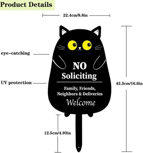 No Soliciting Sign for House Funny Metal No Solicitation Signs for Front Door Private Hanging No Solicitors Sign for Home in Saudi Arabia