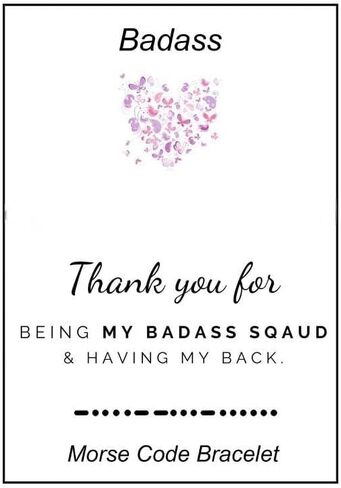 Badass Gifts For Women, Be Kind Of A Badass Bracelet Morse Code Stainless Steel Bracelet We Always Have Each Other's Back With Hidden Message Bracelets Friendship Adjustable Jewelry Gifts For My Best Friend in Saudi Arabia