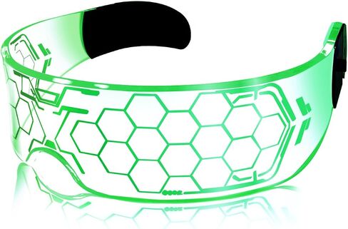 Rave Glasses Outfits for Women Men LED Light up Glasses Cool Gadgets 5Model 7Color, Halloween Cosplay Party Bar in Saudi Arabia