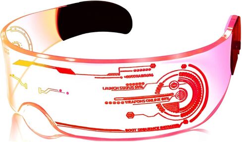 Rave Glasses Outfits for Women Men LED Light up Glasses Cool Gadgets 5Model 7Color, Halloween Cosplay Party Bar in Saudi Arabia