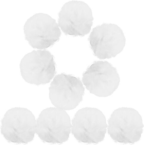 logofun 10pcs tails tails furry rabbit vancy tail tail accessories pluffy tail with pin in Saudi Arabia