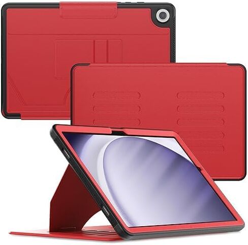 HXCASEAC Case for Samsung Galaxy Tab A9+ Plus Case 11 inch with Strong Magnetic, Protective Cover with Multi-Angle Stand, Upgrade PU Leather for Tab A9+ Plus Tablet Case SM-X210 X216 X218, Black in Saudi Arabia
