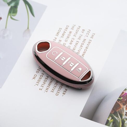 Key Fob Cover Fit for Nissan Altima Rogue Sentra Pathfinder Frontier Maxima Titan Armada Versa Smart Key in Kuwait