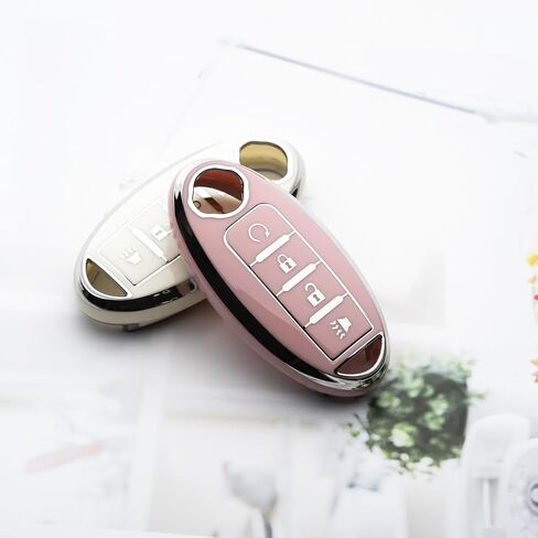 Key Fob Cover Fit for Nissan Altima Rogue Sentra Pathfinder Frontier Maxima Titan Armada Versa Smart Key in Kuwait