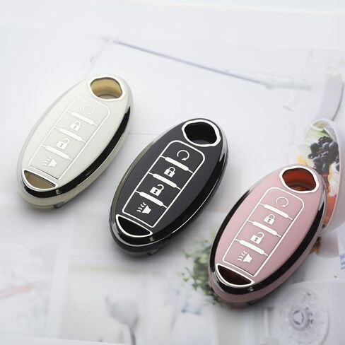 Key Fob Cover Fit for Nissan Altima Rogue Sentra Pathfinder Frontier Maxima Titan Armada Versa Smart Key in Kuwait
