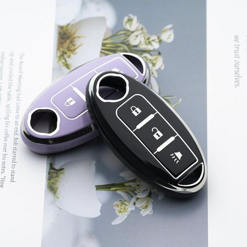 Key Fob Cover Fit for Nissan Altima Rogue Sentra Pathfinder Frontier Maxima Titan Armada Versa Smart Key in Kuwait