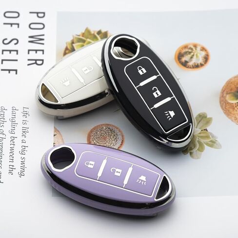 Key Fob Cover Fit for Nissan Altima Rogue Sentra Pathfinder Frontier Maxima Titan Armada Versa Smart Key in Kuwait